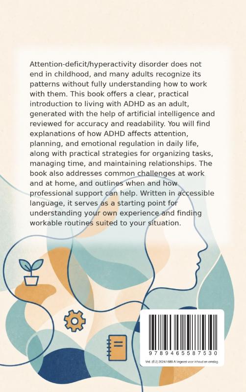 Achterkant van Living as an Adult with ADHD