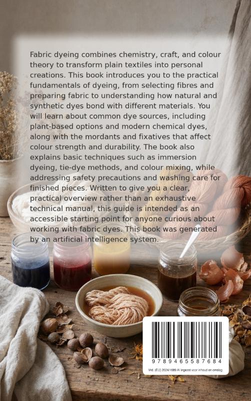 Achterkant van Dyeing and Colouring Fabric