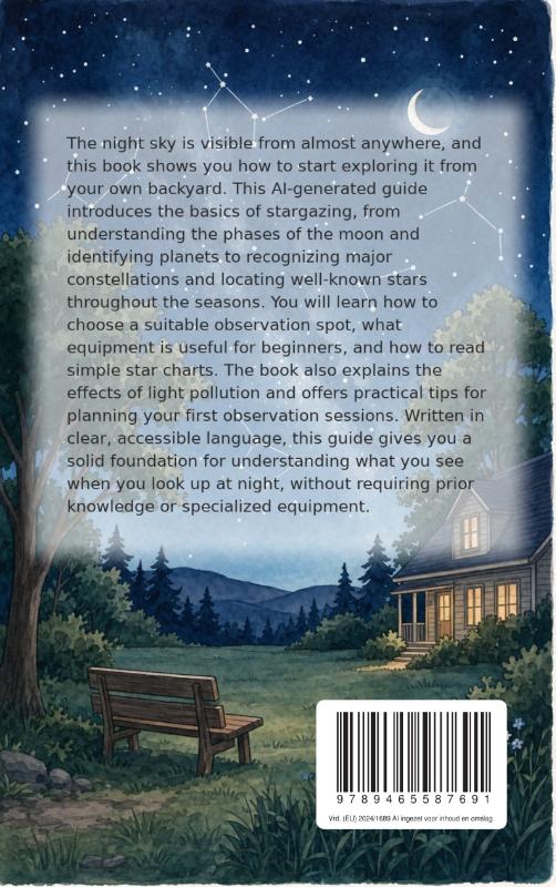 Achterkant van Stargazing in Your Backyard