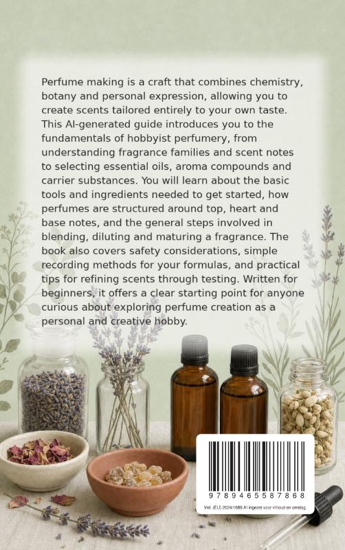Achterkant van Making Perfume as a Hobby
