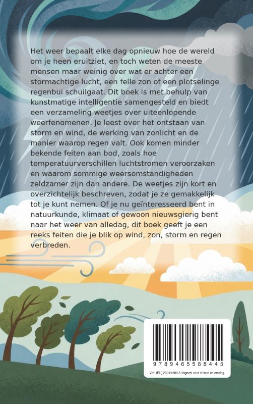 Achterkant van Wist Je Dat? Feiten over het Weer