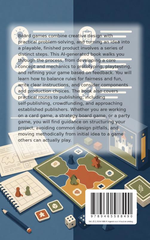 Achterkant van How to Make Your Own Board Game