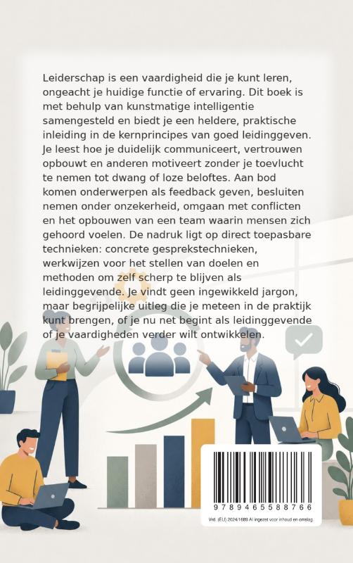 Achterkant van Leiderschap voor Beginners