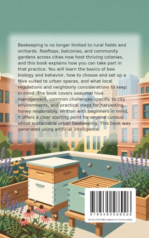 Achterkant van Bzzz: Urban Beekeeping