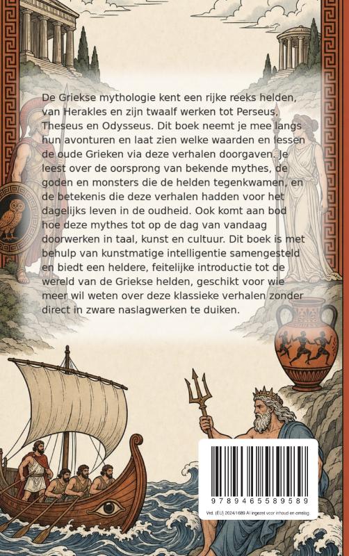 Achterkant van Ontdek de Griekse Helden