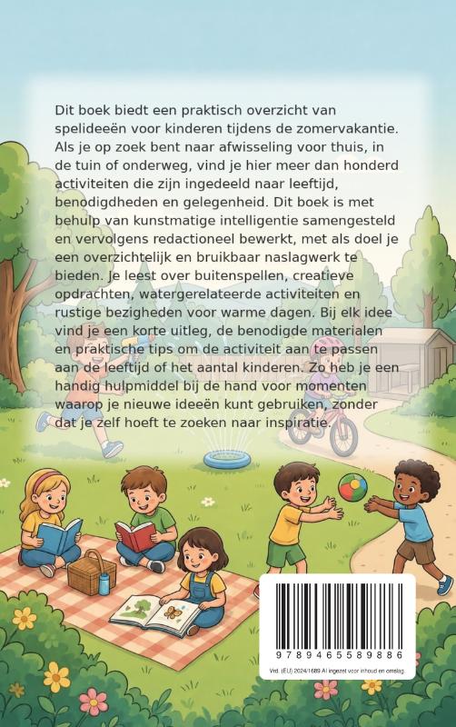 Achterkant van De Ultieme Gids voor Zomeractiviteiten voor Kinderen