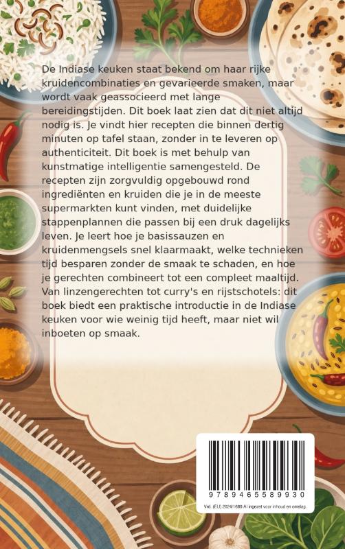 Achterkant van Snelle en Eenvoudige Indiase Maaltijden