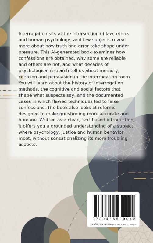 Achterkant van The Science of Interrogation