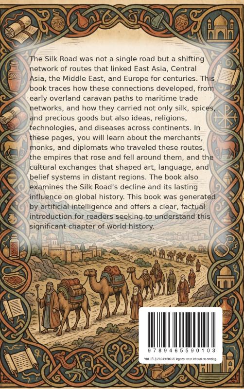 Achterkant van The History of the Silk Road
