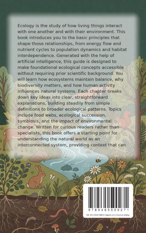 Achterkant van Ecology for Beginners