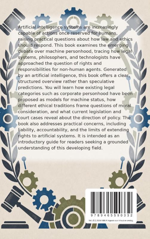 Achterkant van Robot Rights