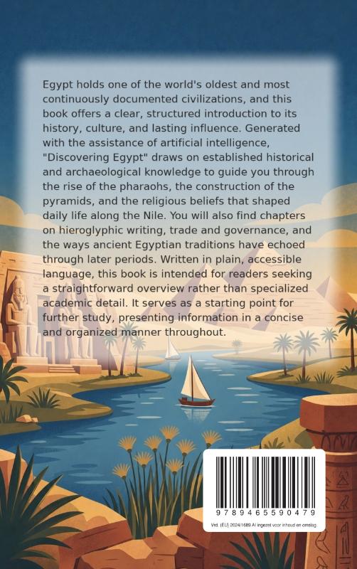 Achterkant van Discovering Egypt