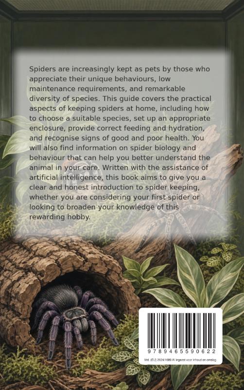 Achterkant van All About Spiders as Pets