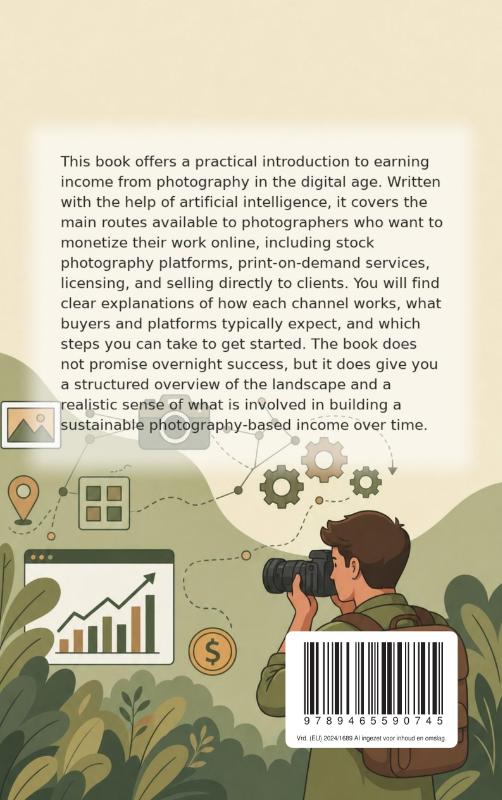 Achterkant van Making Money Online with Photography