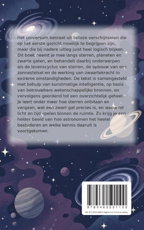 Achterkant van Verbazingwekkende Feiten over de Ruimte