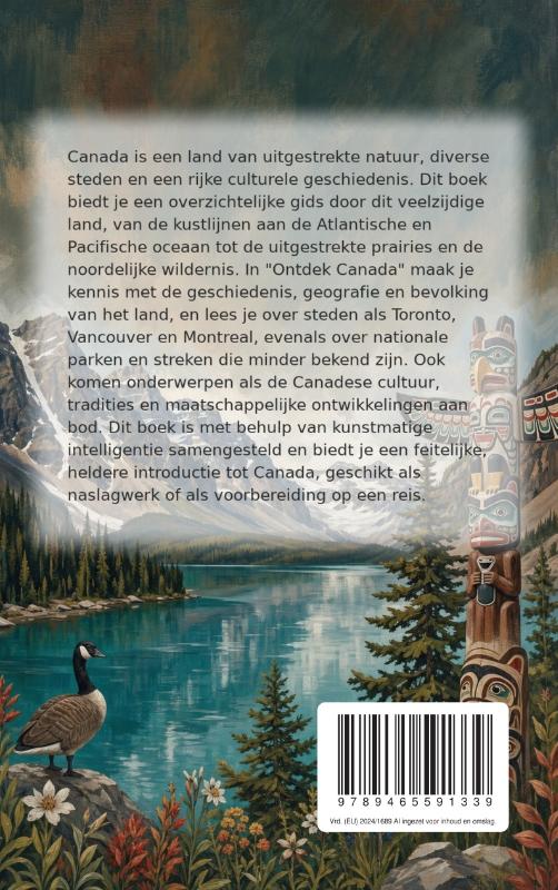 Achterkant van Ontdek Canada