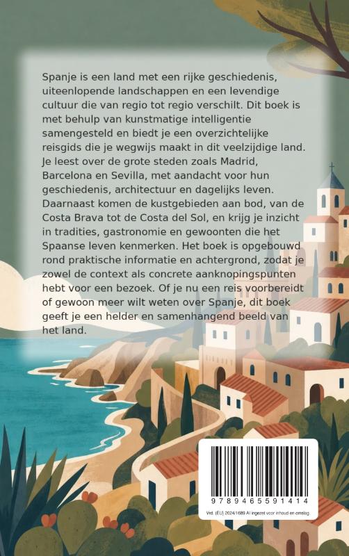 Achterkant van Ontdek Spanje
