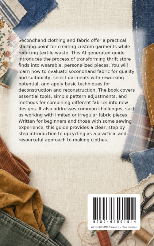 Achterkant van Making Clothes from Thrift Store Finds