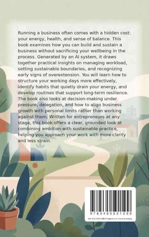 Achterkant van Entrepreneurship Without Burnout