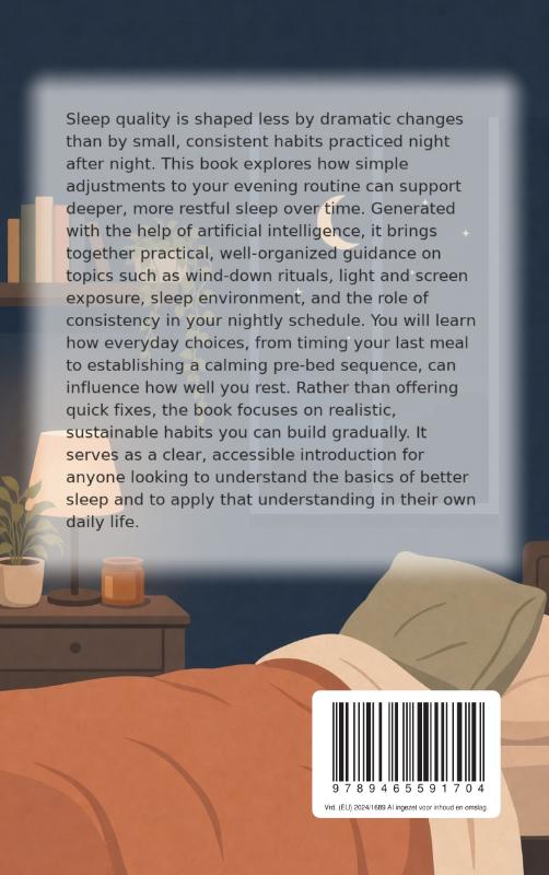 Achterkant van Small Habits for Better Sleep