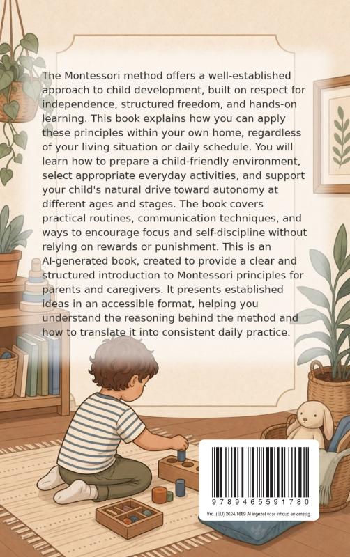 Achterkant van Applying Montessori at Home