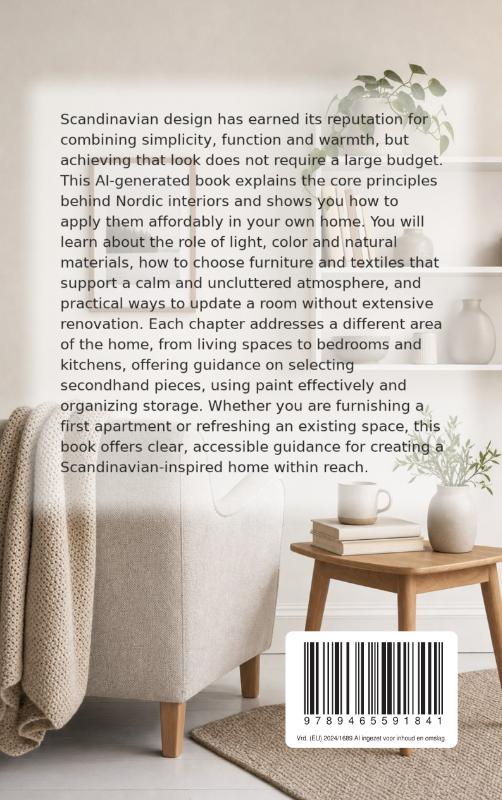 Achterkant van Scandinavian Decorating on a Budget
