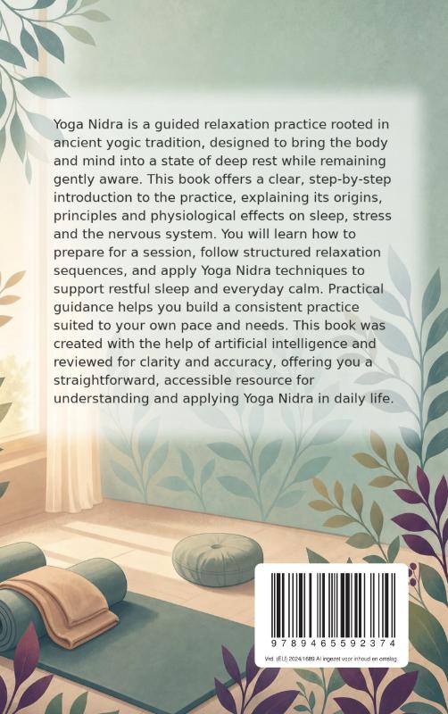 Achterkant van Yoga Nidra for Deep Relaxation