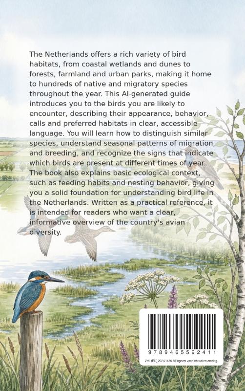 Achterkant van Birds of the Netherlands