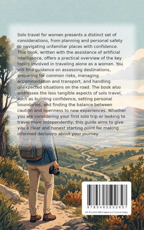 Achterkant van Traveling Alone as a Woman