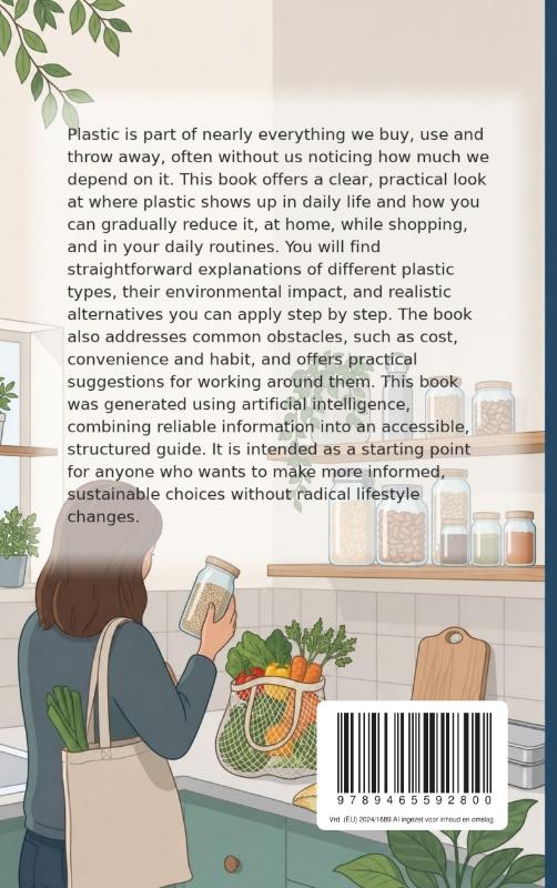 Achterkant van Living with Less Plastic