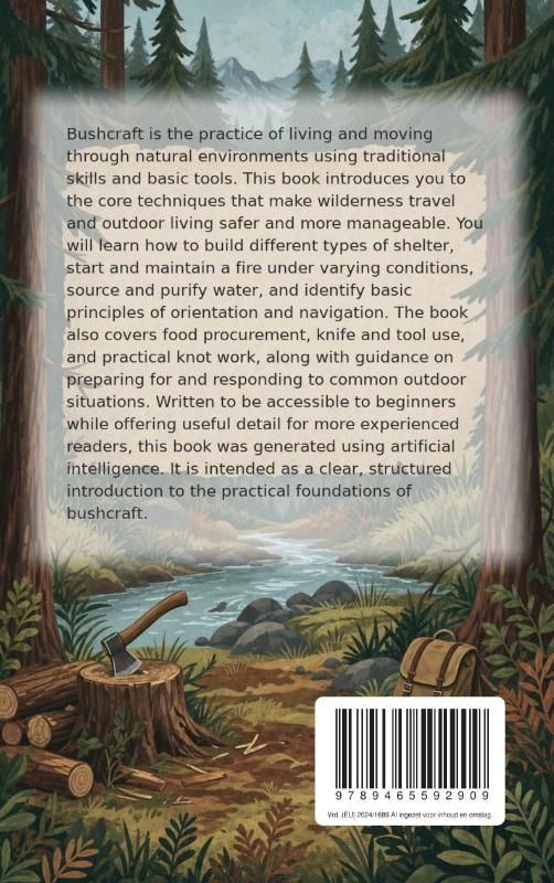 Achterkant van The Bushcraft Handbook