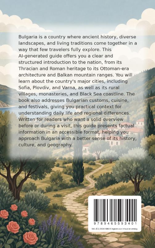Achterkant van Discovering Bulgaria