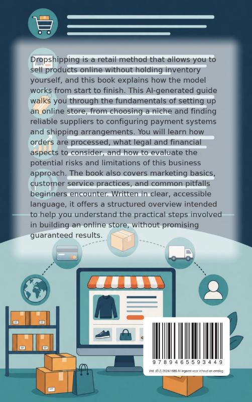 Achterkant van Dropshipping for Beginners