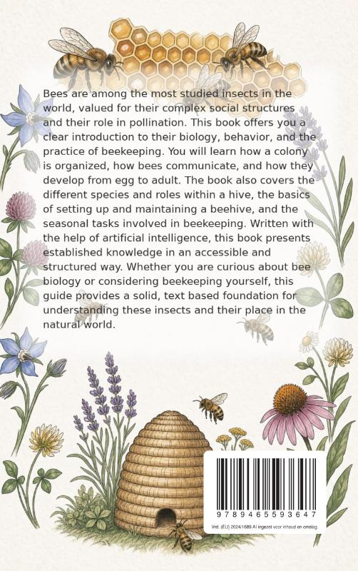Achterkant van All About Bees and Beehives