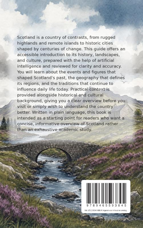 Achterkant van Discovering Scotland