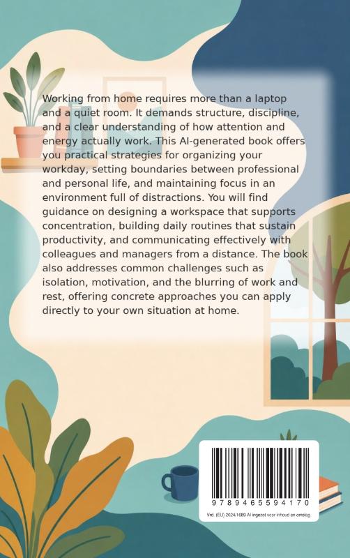 Achterkant van Productive Working from Home