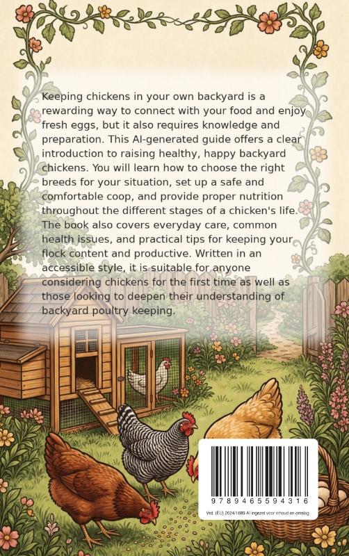 Achterkant van All About Keeping Chickens