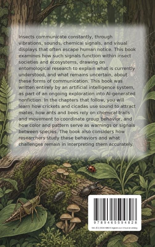 Achterkant van The Language of Insects