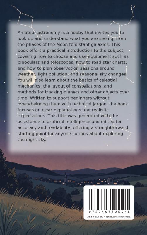 Achterkant van All About Becoming an Amateur Astronomer
