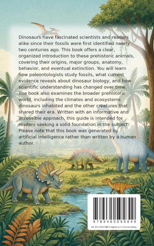 Achterkant van All About Dinosaurs