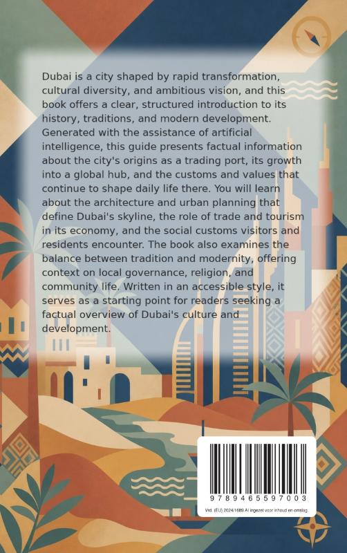 Achterkant van Discovering Dubai