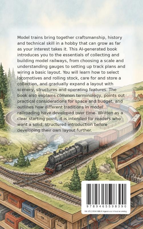 Achterkant van Collecting and Building Model Trains