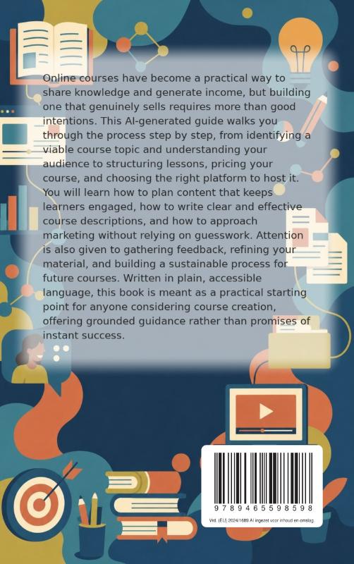 Achterkant van Creating an Online Course That Sells