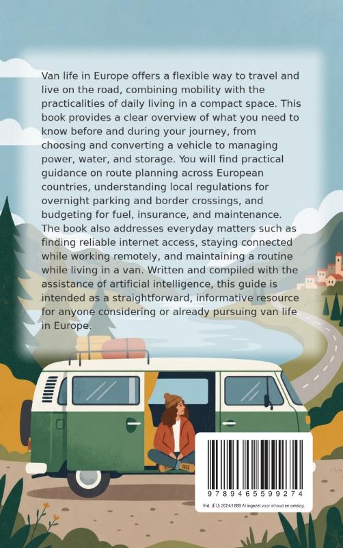 Achterkant van All About Van Life in Europe