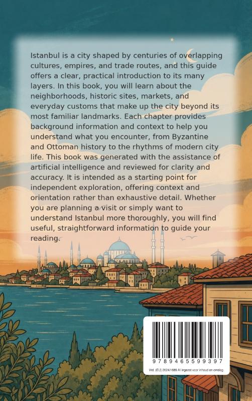 Achterkant van Discovering Istanbul