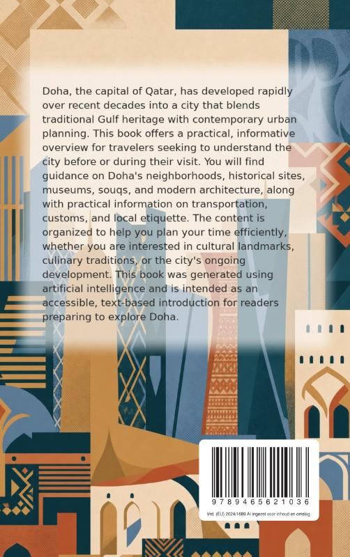 Achterkant van Discovering Doha