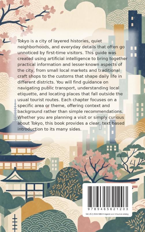 Achterkant van Discovering Tokyo
