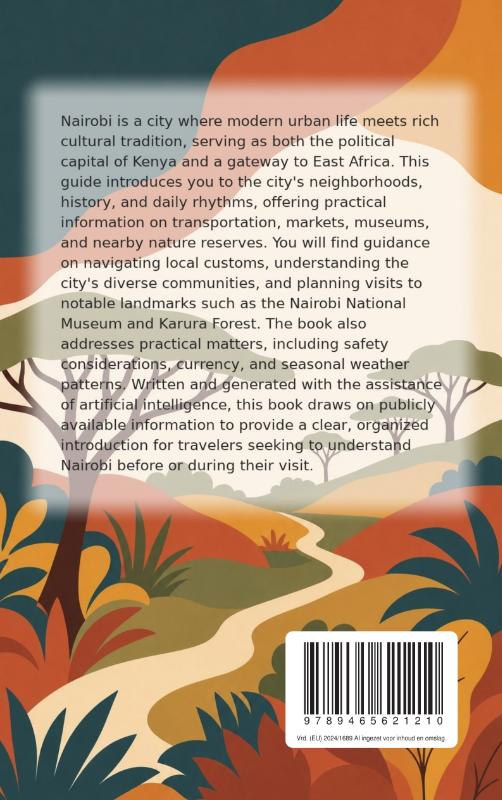 Achterkant van Discovering Nairobi