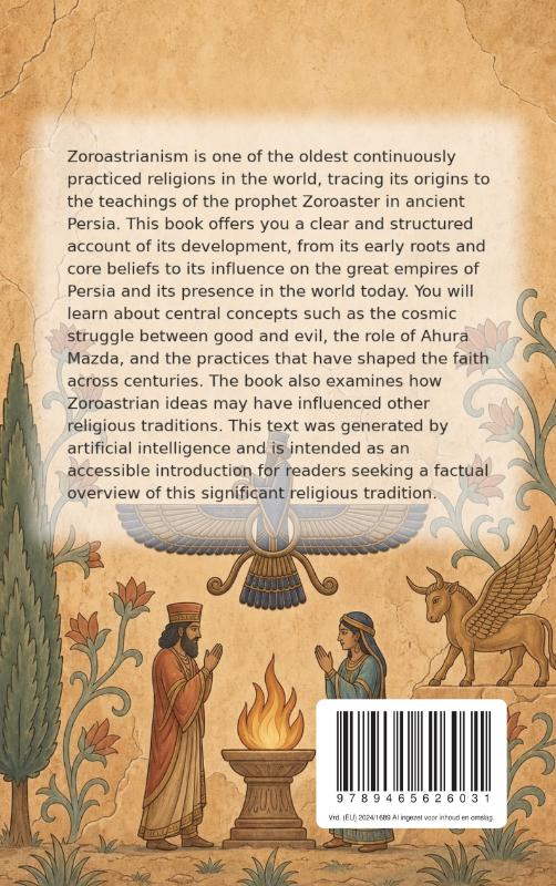 Achterkant van The History of Zoroastrianism
