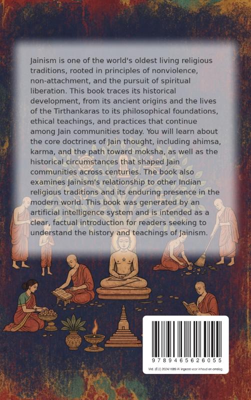 Achterkant van The History of Jainism